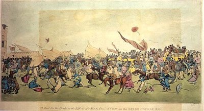 Epsom Başlangıcı veya Rüzgarlı Bir Günün Etkileri, 1820 by Anonymous