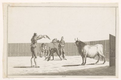 Banderillalı boğa güreşçisi Coleccion de las Principales suertes de una corrida de toros (nesne üzerinde seri başlığı) En önemli boğa güreşi manevralarının toplanması (seri başlığı) by Anonymous