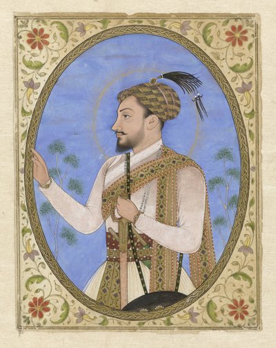 Sultan Muhammed Adil Şah Portretminiatuur van Sultan Muhammed Adil Shah van Bijapur by Anonymous