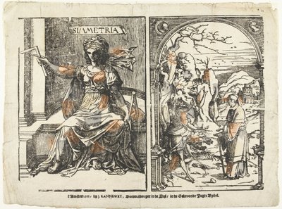Simetri ve şeytanlı bir adam Simmetria (nesne üzerindeki başlık) by Anonymous