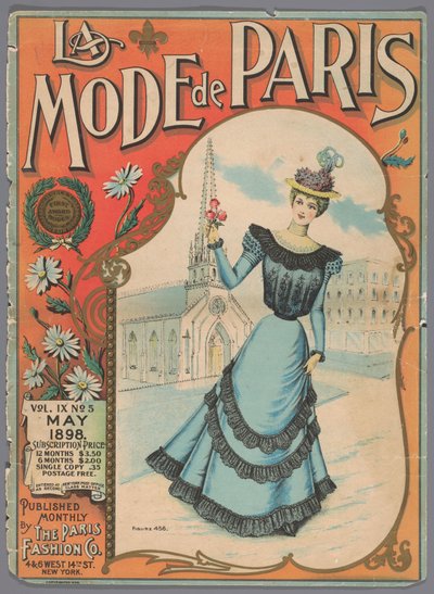 Baştan Çıkarıcı Olarak Moda Dergisi La Mode de Paris, Mayıs 1898, Cilt. IX, No. 5, Şekil 456 by Anonymous