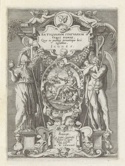 Titelpret, Roma, Minerva ve Saturnus ile tanıştı Roma