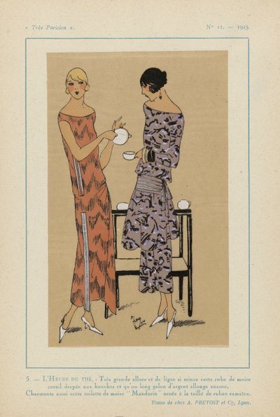 Çok Parisli, 1923, No 11: 5. - ÇAY SAATI. - Harika görünüş... by Anonymous