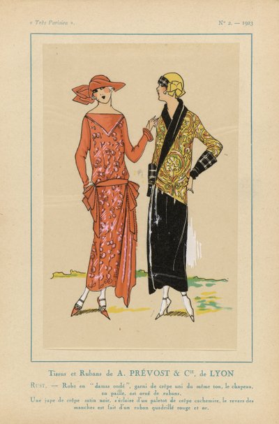 Çok Parisli, 1923, No. 2: Kumaşlar ve Kurdeleler, A. PRÉVOST & CIE ... by Anonymous