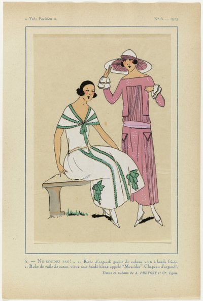 Çok Parisli, 1923, No 6: 5.- RUH YOK! - 1. Organze elbise... by Anonymous