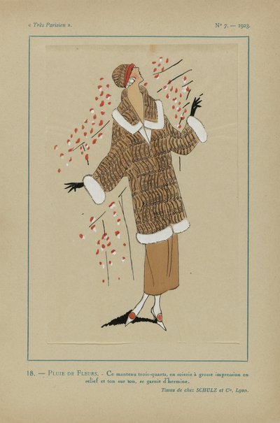 Çok Parisli, 1923, Sayı 7: 18.- ÇİÇEK YAĞMURLARI. / Bu üç/çeyrek ceket... by Anonymous