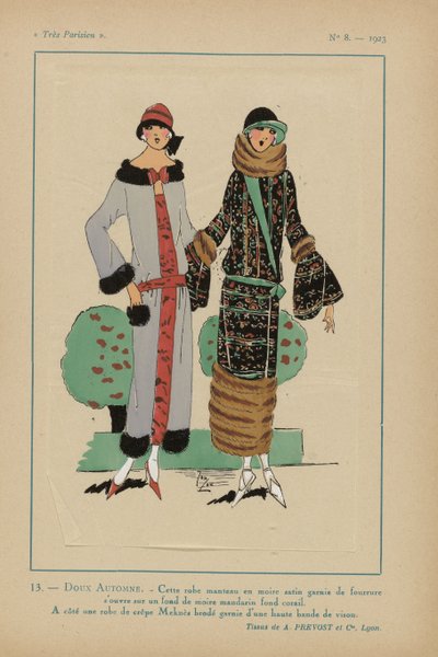 Çok Parisli, 1923, No 8: 13.- TATLI SONBAHAR. - Bu palto elbise... by Anonymous
