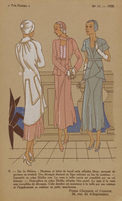 Çok Parisli, 1930, No. 11: 9. - Riviera'da... by Anonymous