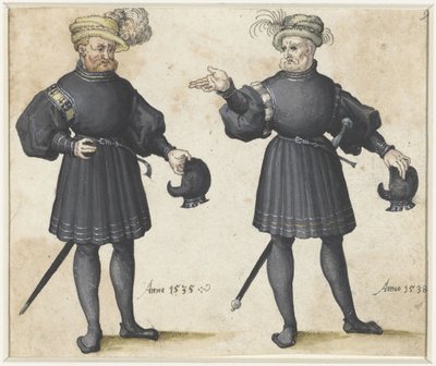 Siyah giysili iki saray by Anonymous
