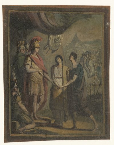 İki genç adam bir generalle tanıştırıldı. by Anonymous