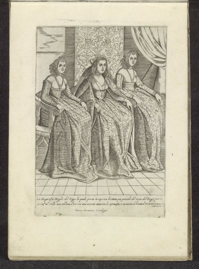 Vrouw van de doge bir araya geldi twee vrouwen Sahneler uit het Venetiaanse leven (dizi adı) Habiti d