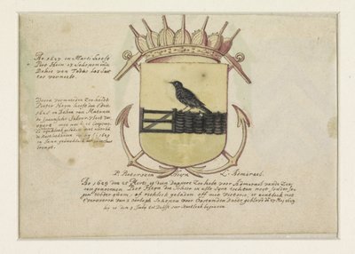 Van Dorth ve Amiral Jacob Willekens'in arması ve boş bir arması by Anonymous