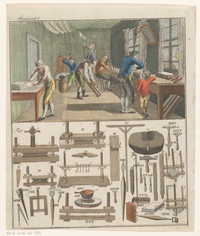 Bir ciltçinin işyeri by Anonymous