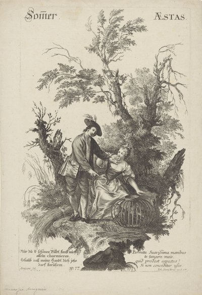 Yaz Somer / Aestas (nesne üzerindeki başlık) by Anonymous