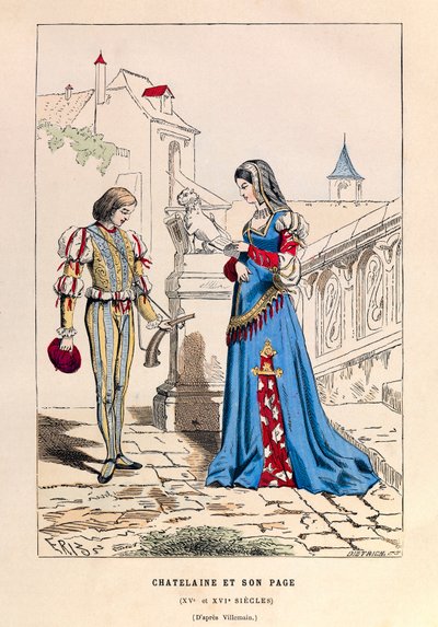 15. yüzyıla ait bir chatelaine et oğlu sayfası - Chatelaine ve 15. Yüzyıl sayfası - koleksiyon ayrıcalıkları by Anonymous Anonymous