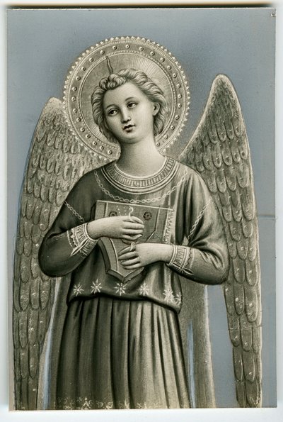 Kanun çalan müzisyen bir melek (baskı) by Anonymous Anonymous