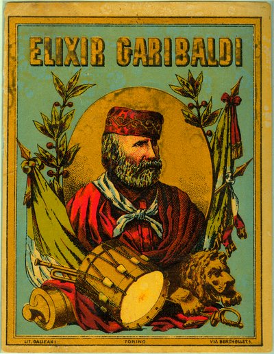 İtalyan vatansever portresi ile Elixir Garibaldi için reklam by Anonymous Anonymous
