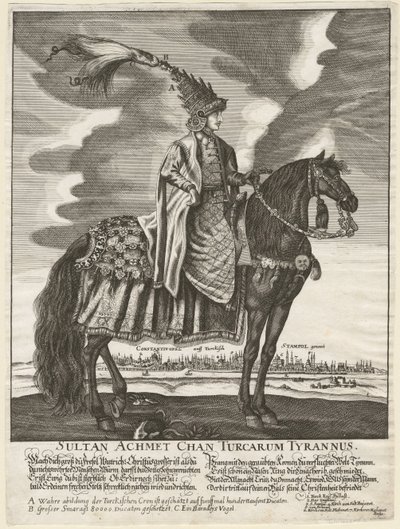 III. Ahmet - Sultan III. Ahmed (1673-1736) - Anonim - 1710 - Bakır işleme - 37,5x28 - Özel Koleksiyon by Anonymous Anonymous