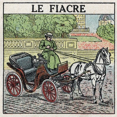 Hayvan çekişi: fiacre. 1925