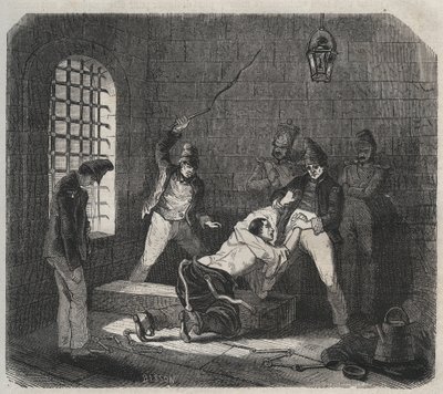 Brest Hapishanesi: dayak. Pierre Zaccone (1817-1895) (Colonia Penale - Ceza kolonisi). Özel koleksiyon. by Anonymous Anonymous