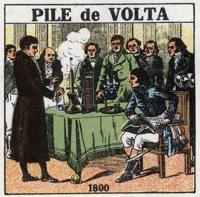 Piller ve akümülatörler: Alessandro (Alexandre) Volta (1745-1827), 1801