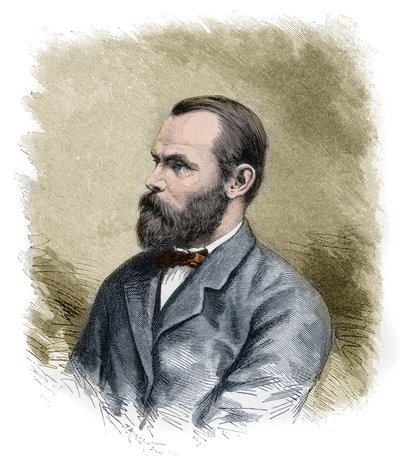 Carl Christian Koldewey (1837-1908) Alman Arktik kaşifi, her iki Alman Kuzey Kutup Seferi