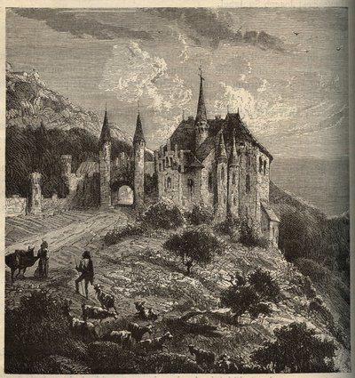 Chateau du Montet - Vandoeuvre-les-Nancy - Lorraine - “” PATRIE” üzerine gravür - LUCIEN HUARD TARAFINDAN 6 CİLTTE FRANSA
