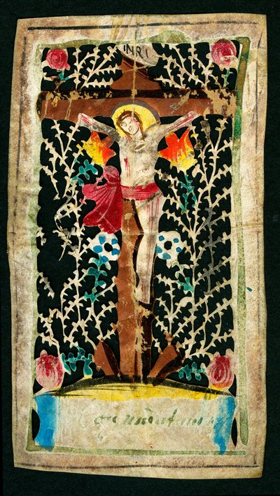 Kanalda Çarmıha Gerilme Dindar görüntü. Yazıtlar INRI (I.N.R.I.). Özel koleksiyon by Anonymous Anonymous