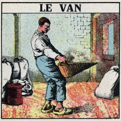 Elektrikli aletler: Elektrikli makinelerin icadından önce tahılı silmek için minibüs veya hasır sepet kullanılır. 1925
