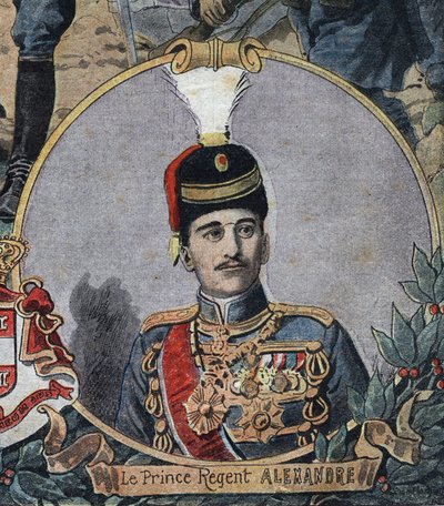 Birinci Dünya Savaşı 1914-1918 (14-18): Yugoslavya Kralı I. Alexander veya Sırbistan Kralı II. Alexander (1888-1934) olan Sırbistan Prensi Naip Alexander