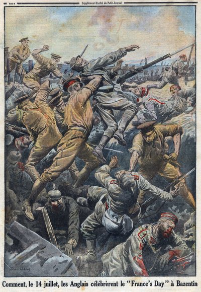 Birinci Dünya Savaşı 1914-1918 (14-18 Savaşı). İngilizlerin Alman ordusuna karşı çıktığı 13 ve 14 Temmuz 1916