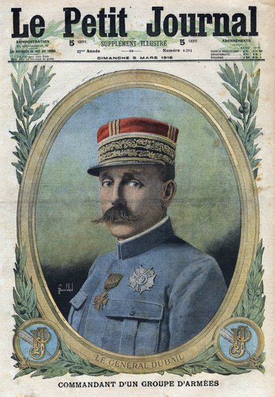Birinci Dünya Savaşı 1914-1918 (14-18 Savaşı). General Auguste Dubail