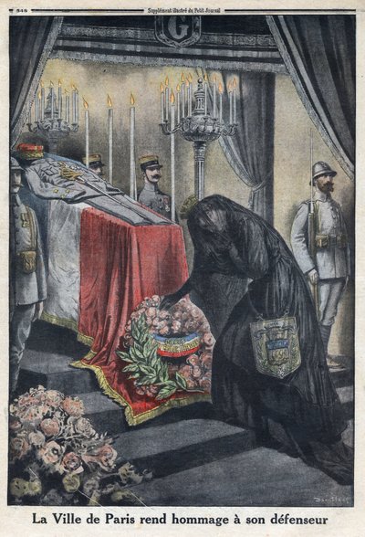 Birinci Dünya Savaşı 1914-1918 (14-18 Savaşı). Paris şehrinin, şehri savunan General Joseph Simon Gallieni