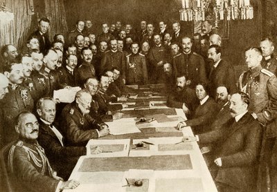 Birinci Dünya Savaşı: Almanlar ve Ruslar arasında 03/03/1917 tarihinde Brest Litovsk Barış Antlaşması
