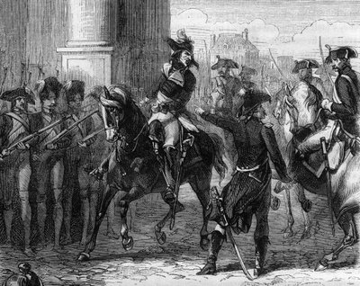 François Hanriot (1761-1794), kongrenin kapısındaki Fransız devrimci (9 termidor 1794) - Alphonse de Lamartine (1790-1869) 1865-1866