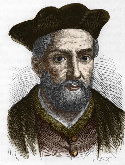 François Rabelais (1495 - 1553), Fransız yazar. by Anonymous Anonymous
