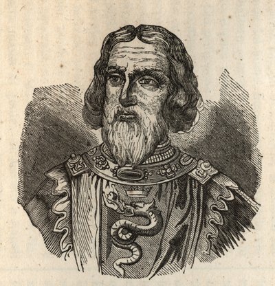 Galeas I Visconti - Galeazzo I Visconti - galeazzo ilk visconti - 1277-1328 - gravür by Anonymous Anonymous