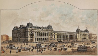 Auguste Victor Deroy (1825-1906) tarafından 1887 yılında Gare Saint-Lazare (Saint Lazare). 1887