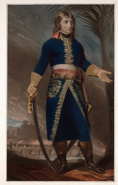 General Napoleon Bonaparte - Anonim - 1796 - Mezzotint - 57,5x40,3 - Özel Koleksiyon by Anonymous Anonymous