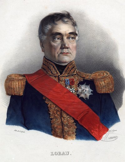 Georges Mouton de Lobau (1770-1838), Fransa Mareşali - Anonim - 1835 - Litografi, suluboya - 32x24 - Özel Koleksiyon by Anonymous Anonymous