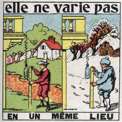 Taneciklik: Tek bir yerde değişmez. Yaz kış aynı yerde bir yay ile yerçekimini ölçen bir çocuk. 1925