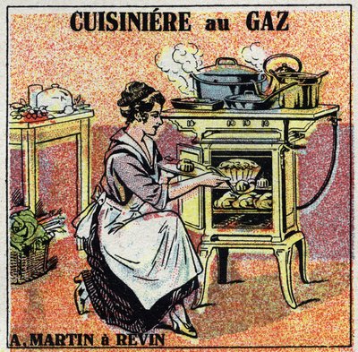 Evde ısıtma: Arthur Martin gaz sobası. 1925