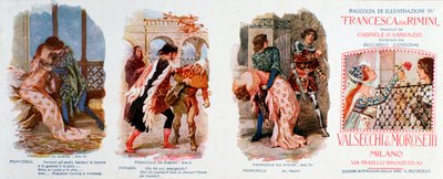 Francesca da Rimini için çizimler, Zandonai operası by Anonymous Anonymous
