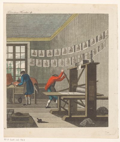 Bir Matbaa İçi, c.1750-1850 (gravür) by Anonymous Anonymous