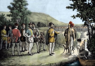 Jacques Cartier, Kızılderililerle ilk görüşmesi Hochelaga