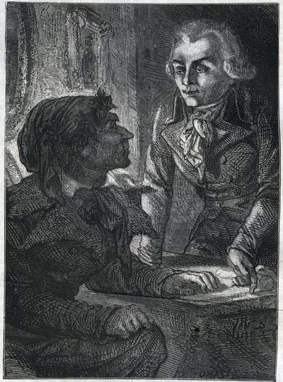 Jean-Paul (Jean Paul) Marat (1743-1793), Maximilian ile Robespierre (1758-1794). Adolphe Thiers