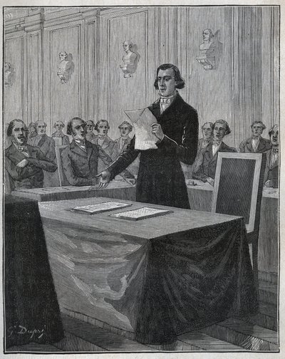Jean Baptiste (Jean-Baptiste) Andre Dumas (1800-1884) Fransız kimyager, Ruolz ve Elkington icadı hakkındaki raporunu Bilimler Akademisine sundu. Adolphe BITARD
