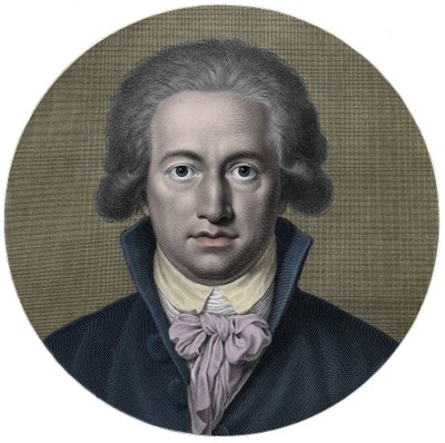 Johann Wolfgang von Goethe (1749-1832). Alman yazar. Gravür 19. C. - Johan Wolfgang Goethe