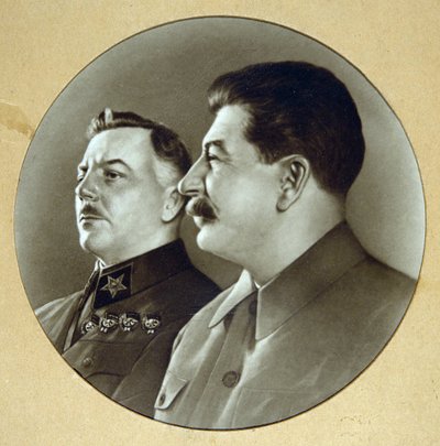Yosef Stalin ve Kliment Voroshilov (Vorochilov) by Anonymous Anonymous