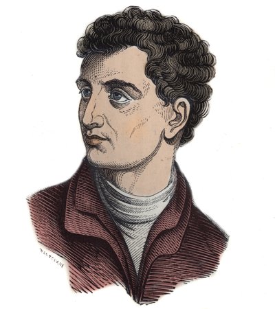 LEONE BATTISTA ALBERTI (1404-1472). İtalyan matematikçi, mimar, ressam ve yazar. gravür - by Anonymous Anonymous